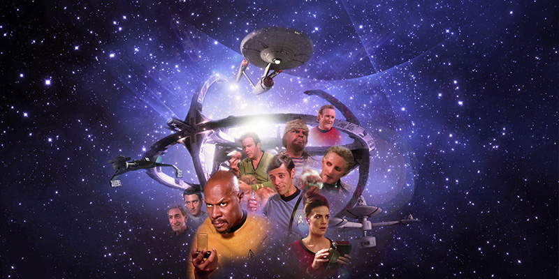 star trek ds9 trials and tribble-ations Fan Art