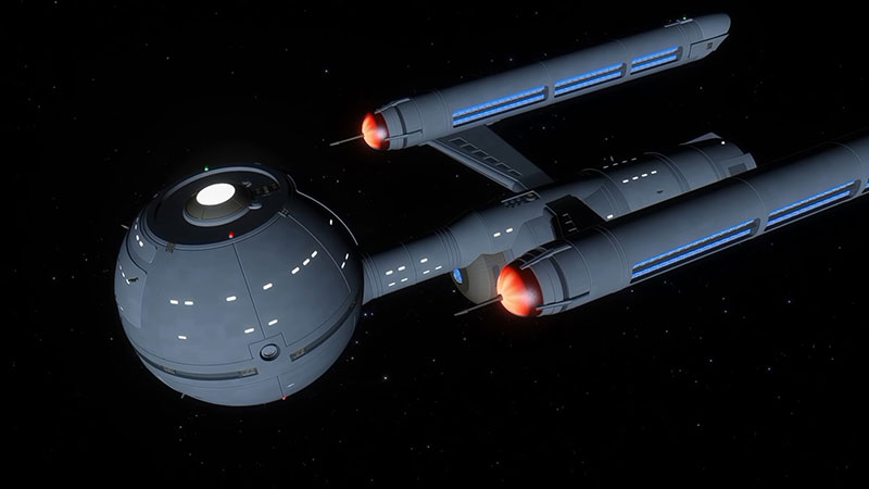 Daedalus Class Ventral/Front View Star Trek Starships