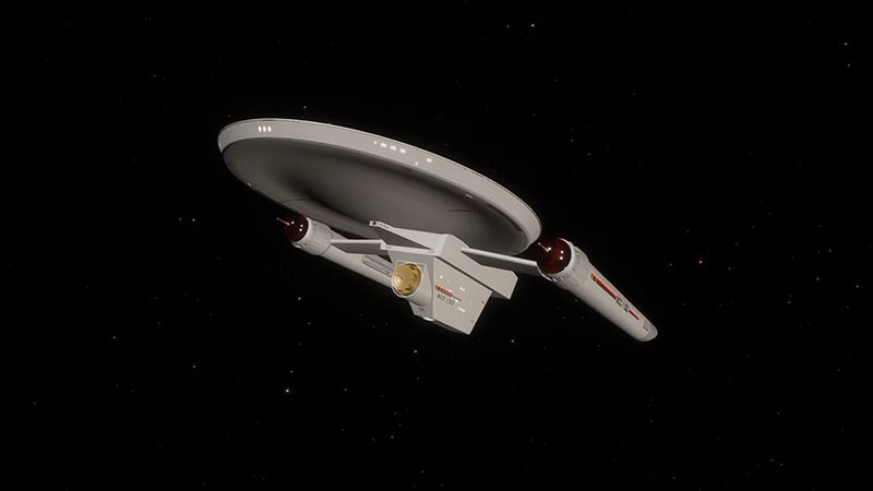  (CBS) Detroyat Class Starships Starboard Bow View