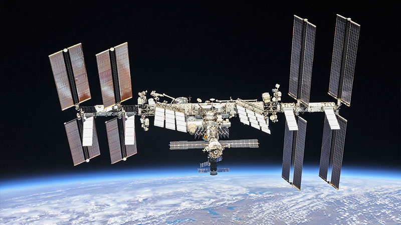 Earths First Man Man Space Station The ISS