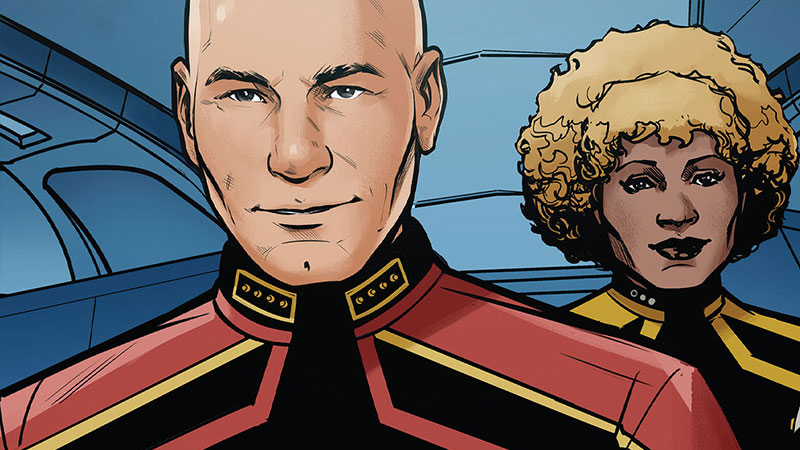 (IDW/CBS) Commander Raffi Musiker & Admiral Picard -  Star Trek: Picard Countdown Comic 