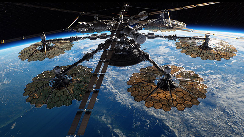 (Warner Brothers) The Space Station as seen in the film "Geostorm"