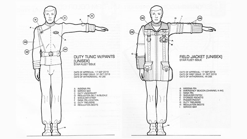   Mr Scott's Guide To The Enterprise Uniform Guide