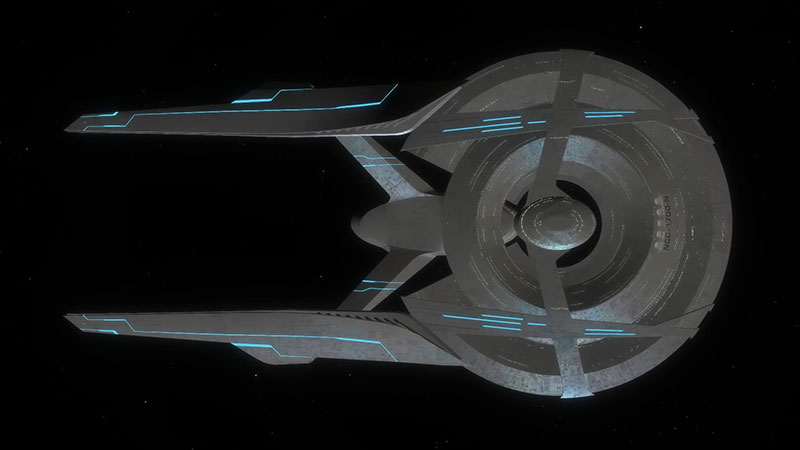 (Paramount+) The 32nd Century Constitution Class Top View