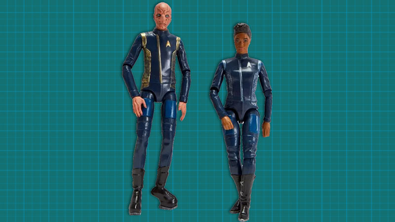  (CBS)/Playmates) Star Trek: Discovery's Commander Saru and Science Officer Michael Burnham Star Trek Merchandise