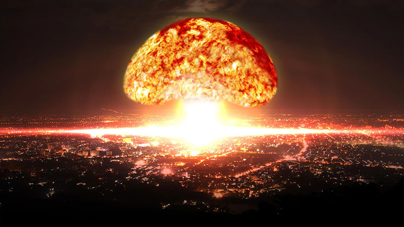   Nuclear Explosion over a city