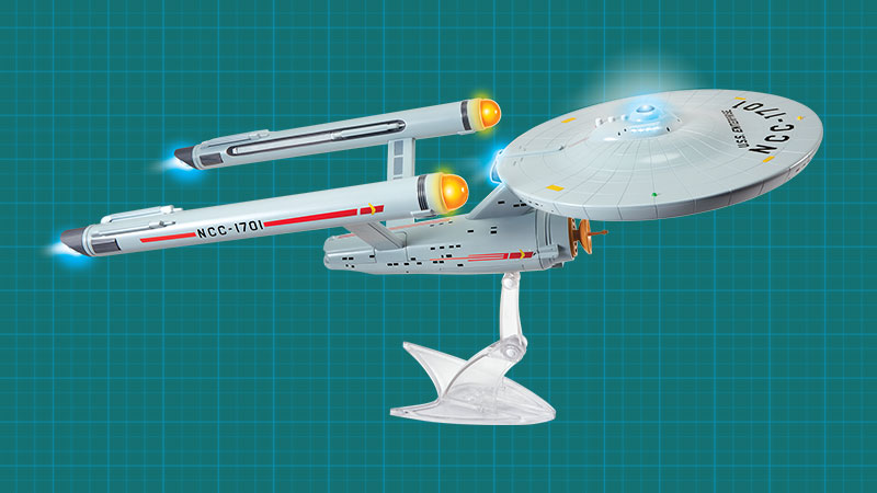 (CBS)/Playmates)  USS Enterprise 18-inch scale, includes lights, sounds, and phrases. Star Trek Merchandise