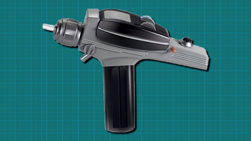  (CBS)/Playmates) Star Trek: The Original Series Phaser is complete with lights and sounds. Star Trek Merchandise