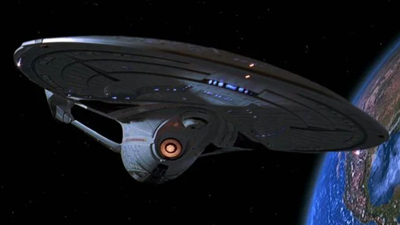 (Paramount) Enterprise E in orbit 
