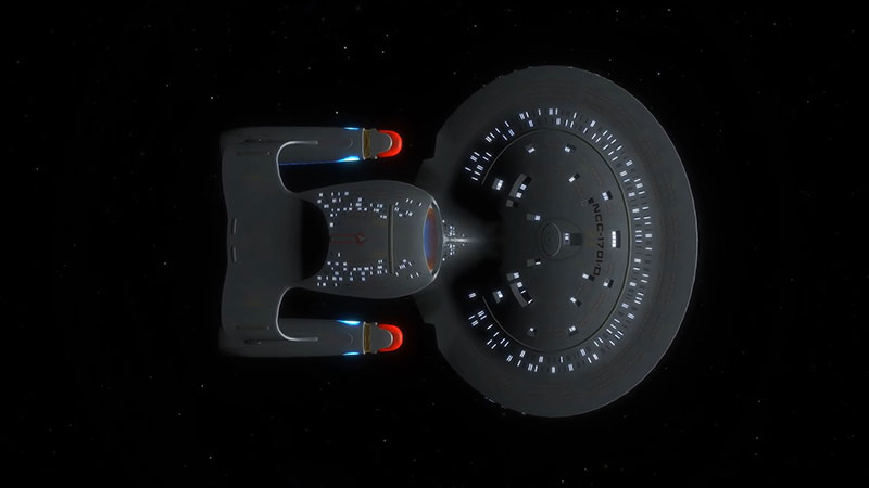 (CBS) The Galaxy Class Ventral View