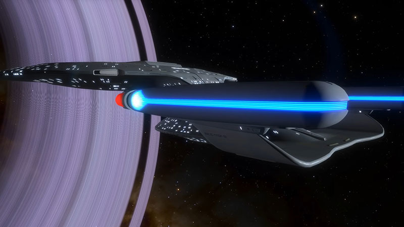 (CBS) The Galaxy Class Port Rear