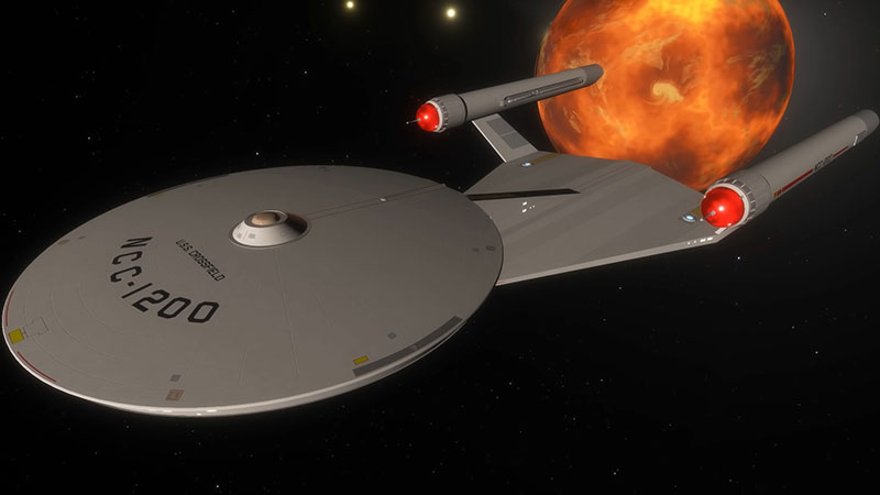 (Paramount) USS Crossfield (TOS) Ventral Port View