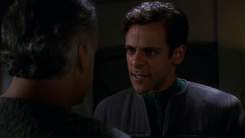 (CBS) Julian argues with his father about the genetic engineering in Dr Bashir, I Presume?