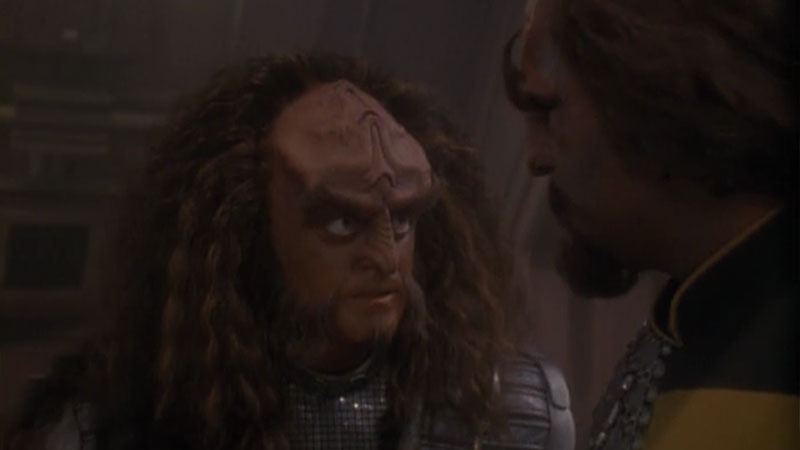 (CBS) Gowron, “You will have nothing!” Worf, “Except my honour.” ‘The Way of the Warrior’
