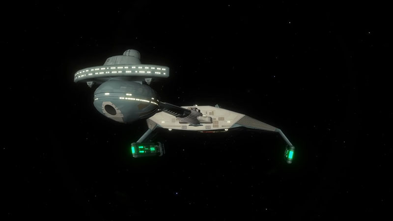 (CBS) The Klingon D7 Battlecruiser
