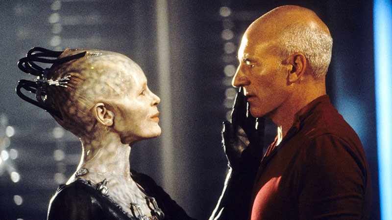 (Paramount) Picard Borg Queen - "Star Trek: First Contact"