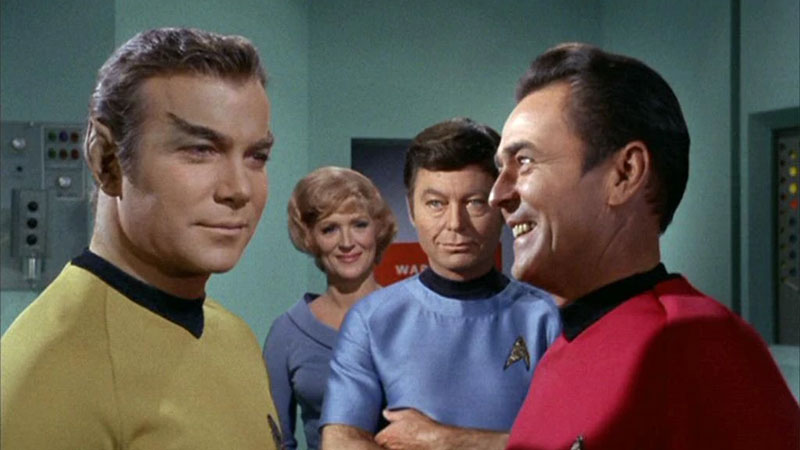 (Paramount+) Scotty meets Captain Kirk following his cosmetic surgery